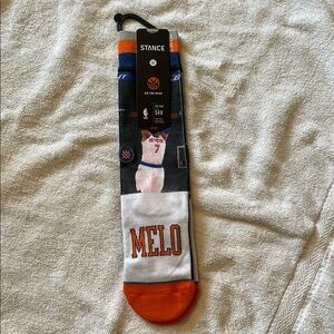 Stance fit548 New York Knicks Carmelo Anthony Basketball Socks Mens Medium 6-8.5